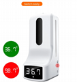 Wall mounted hand temperature measurement K9 thermometer sensor liquid soap disp