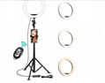 Taiworld 10 Inch Led Selfie Photography Dimmable Selfie Ring Light with 1.6M Tri 3