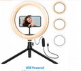 10" Ring Light with Tripod Stand - Dimmable Selfie Ring Light LED Camera Ringlig 1