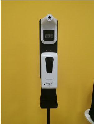 Soap dispenser can be mounted with temperature measuring instrument  3