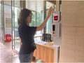 Soap dispenser can be mounted with temperature measuring instrument 