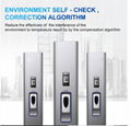 Face recognition temperature scanner disinfection attendance machine for Office 