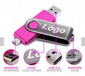 Swivel OTG USB flash drive USB stick  2.0 3.0 OTG flash drive usb for Android PC