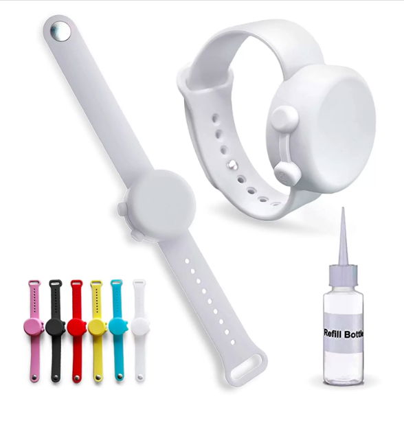 new design eco friendly slicone wristband hand sanitizer dispenser bracelet 2