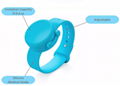 new design eco friendly slicone wristband hand sanitizer dispenser bracelet