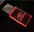 Custom Logo USB 3.0 or 2.0 Crystal Usb flash drives 