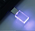 Custom Logo USB 3.0 or 2.0 Crystal Usb flash drives 