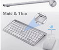 Wireless Chiclet Keyboard Mouse  Keyboard and Mouse Combo Mini Keyboard