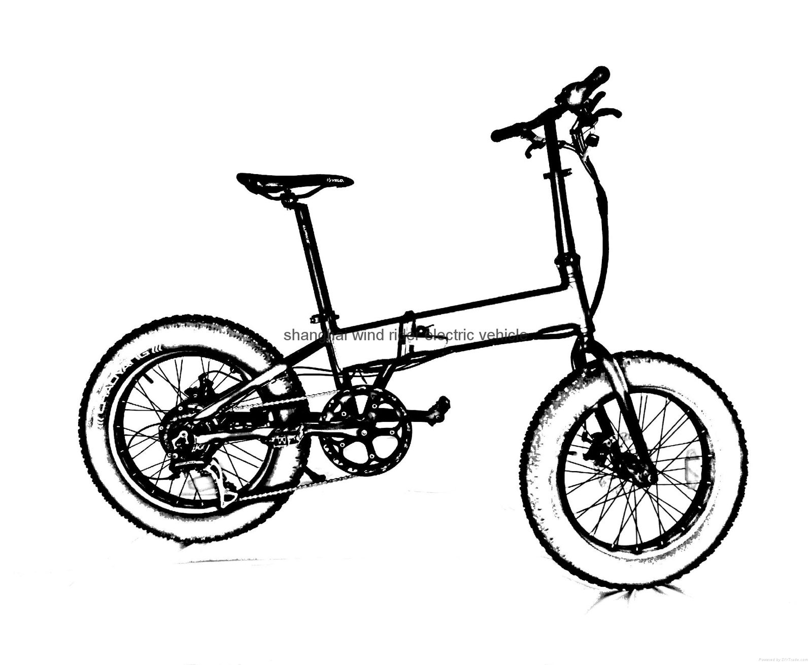 20'' foldable electric fat bike