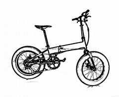 20'' foldable electric fat bike