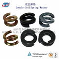  Fe6 Double coil Spring Washer