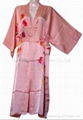 Pure Silk Hand-Painted Kimono, Silk Bathrobes, Robe 2