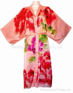 Pure Silk Hand-Painted Kimono,Pyjama 2