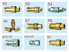 hydraulic quick couplings, quick release