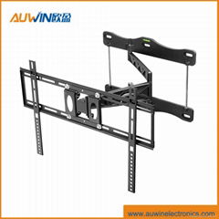 ultra slim full motion wall mount TV bracket