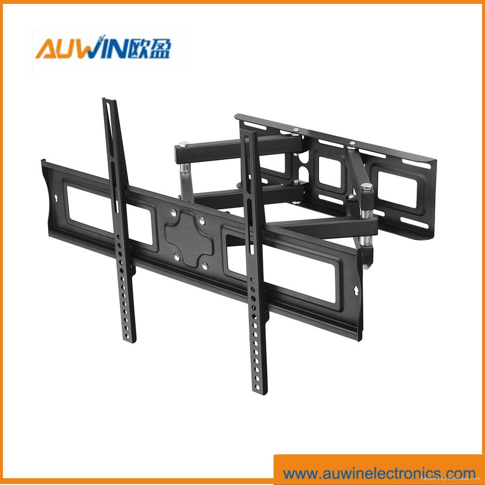 ultra slim full motion wall mount TV bracket 5