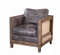 Wood Frame Leather Chair 2