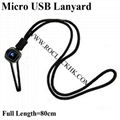 Micro USB Lanyard For Plantronics Jabra Samsung Bluetooth Headset