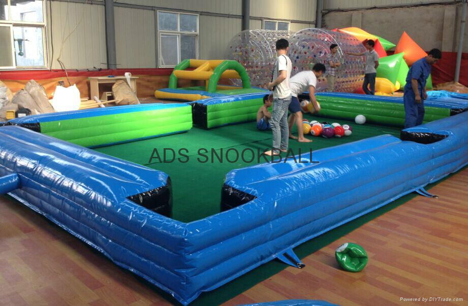 Cheap inflatable billiard field for snookball game 3