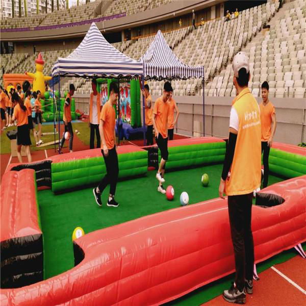 Commercial PVC Tarpaulin Inflatable snookball pool table soccer 2