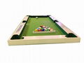 wooden snookball poolball table for