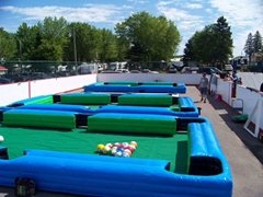 Commercial PVC Tarpaulin Inflatable snookball pool table soccer