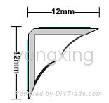 Batwing Acoustic and Smoke Seal - 12 x 12 x 2100mm - White