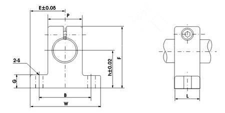 Inch Size Shaft Support SKW 2