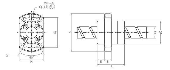 TBI Rolled Ball Screw Single Nut SFU 2