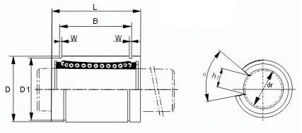 Steel Cage Ball Bearing KB-GAOP 2