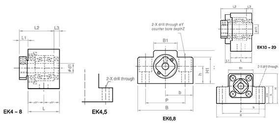 Ball Screw Support EK,EF 2