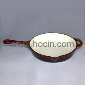 Round Cast Iron Skillet With Handle, 