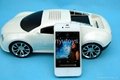 2013Newest bluetooth Bugatti car speaker with FM radio,USB/TF card,iphone socket 3