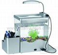 Fashion Desktop USB Aquarium with LCD display