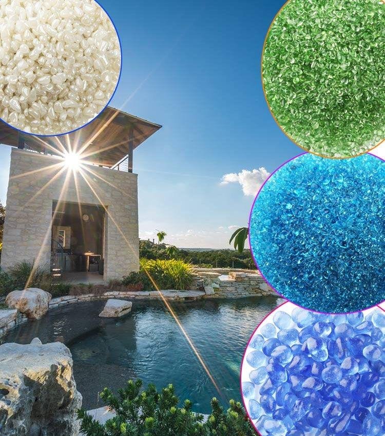 glass beads for pool,art 1