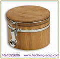 bamboo storage canister