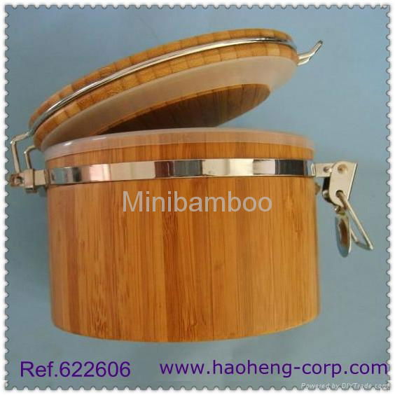 bamboo storage canister  2