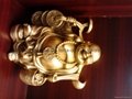 bronze happy  buddha