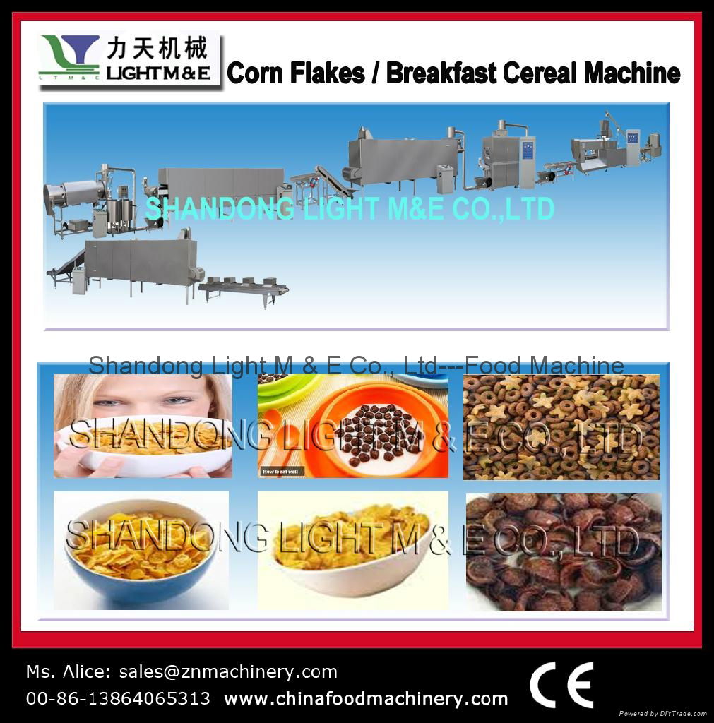 Corn flakes ( breakfast cereals) processing line