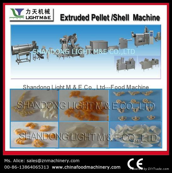 pellet/ chips/ extruder frying food machinery food processing line