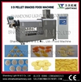 2D/3D snack pellet processing and frying 