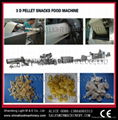 3D Snack pellets(Double layered Triangle snacks pellet ) machine