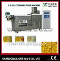 Double layered Triangle snacks pellet processing line