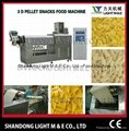 Double layered Triangle snacks pellet processing line