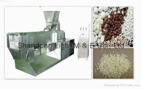 puffed Food Machine Extruder Ireconstituted Nutrition Rice Processing Line 4