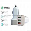 Quick Charge 3.0 42W 3-Ports Fast USB Smart Car Charger  10