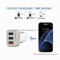 Quick Charge 3.0 42W 3-Ports Fast USB Smart Car Charger  11