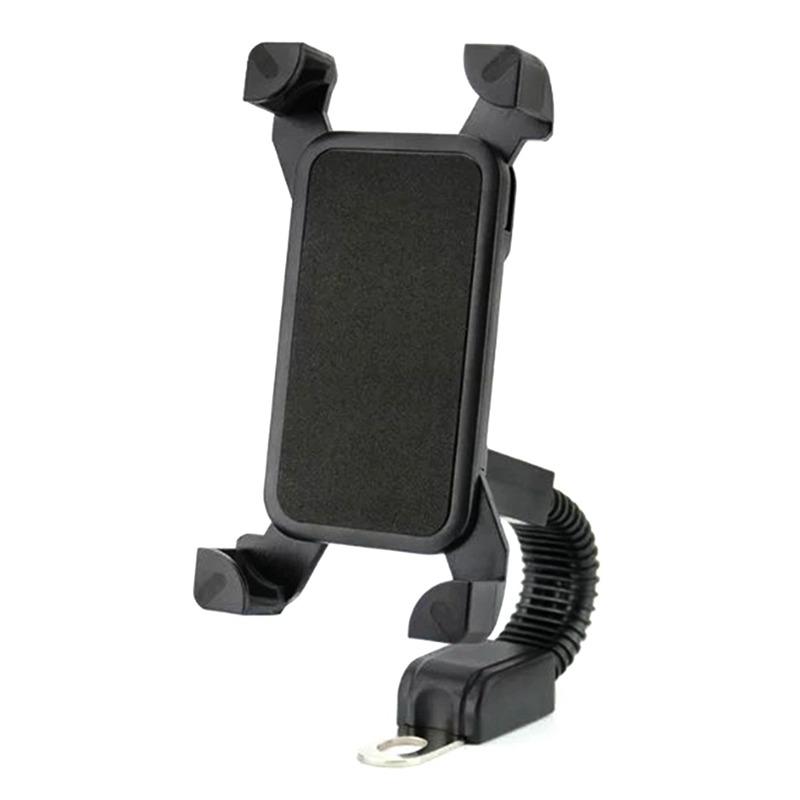 Motorcycle phone mount mirror motorbike holder for 3.5" to 6.5" Smartphones 