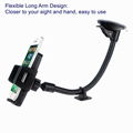 Long Arm Car Truck phone iphone mount holder cradle for Smartphone(3.5" to 6.0") 7