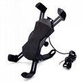 Universal Motorcycle Phone Mount With 5V 2A USB Charger for smartphones